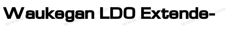 Waukegan LDO Extende字体转换